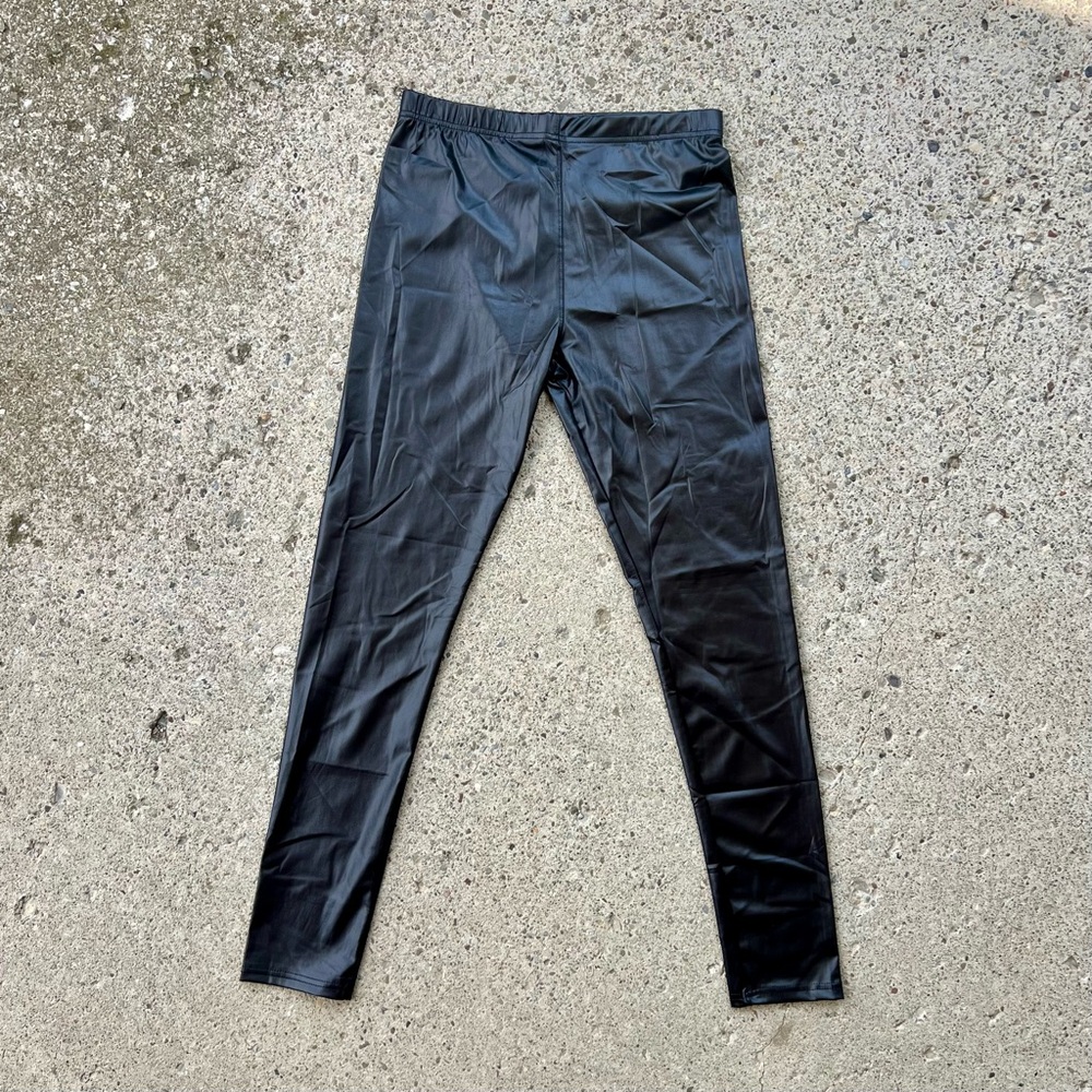Punk Faux Leather Leggings Plus Size XL 1X NEW WITH TAG